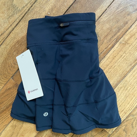 NWT Lululemon PACE RIVAL REGULAR length Tennis Skirt TRUE NAVY BLUE 4 Reg - Picture 14 of 15